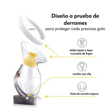 RECOLECTOR DE LECHE MATERNA DE SILICONA MEDELA - 2