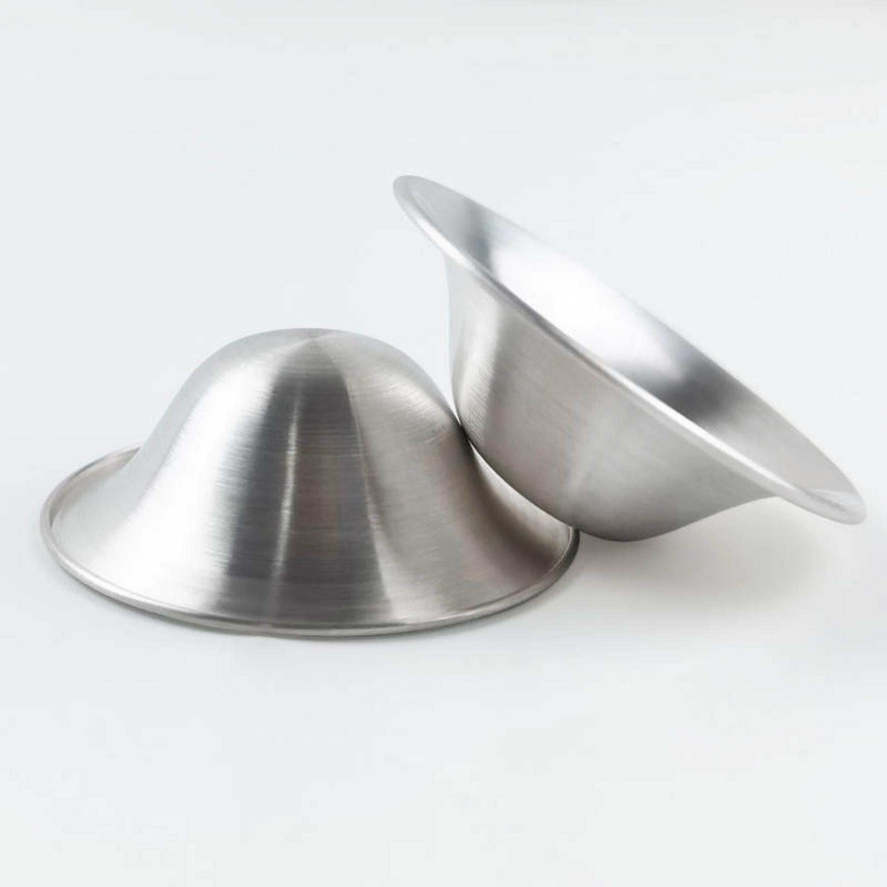 COPAS DE LACTANCIA GUVEN PLATA 999. 2 UNIDADES - 1