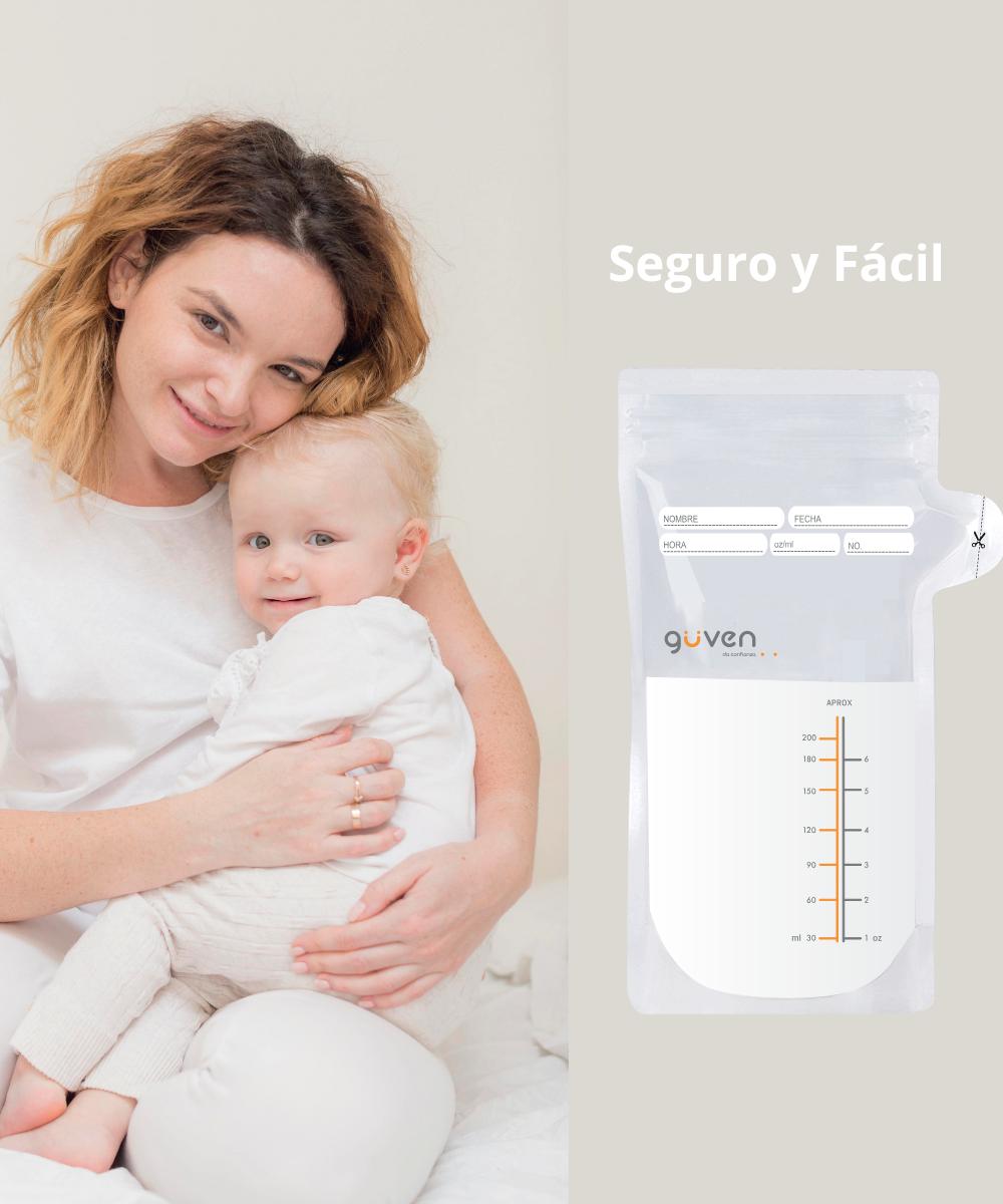 BOLSAS DE ALMACENAR LECHE MATERNA GUVEN TRANSPARENTE X 25U GÜVEN - 2