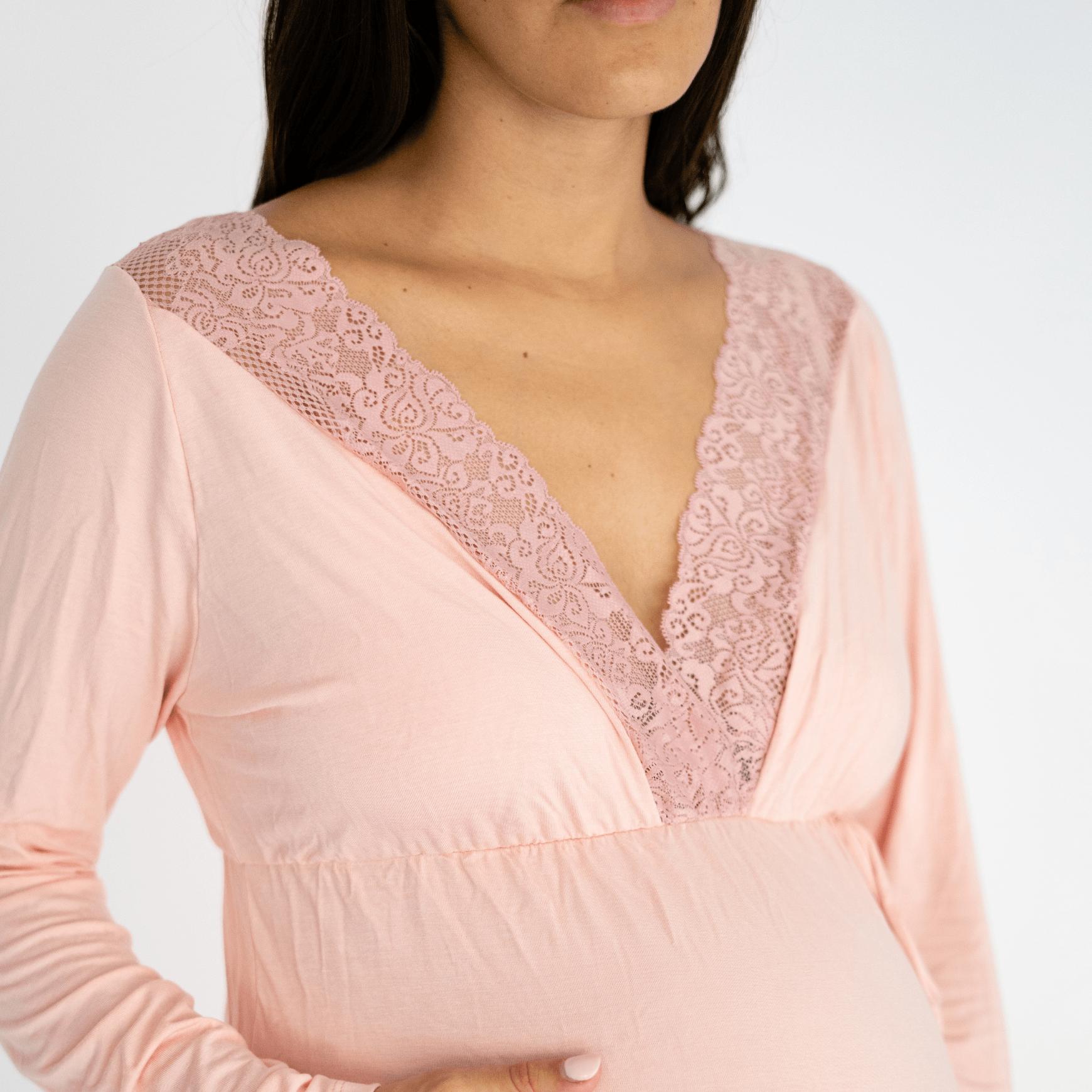 PIJAMA MUJER 2RIOS ROSA MATERNAL LACTANCIA XL - 2
