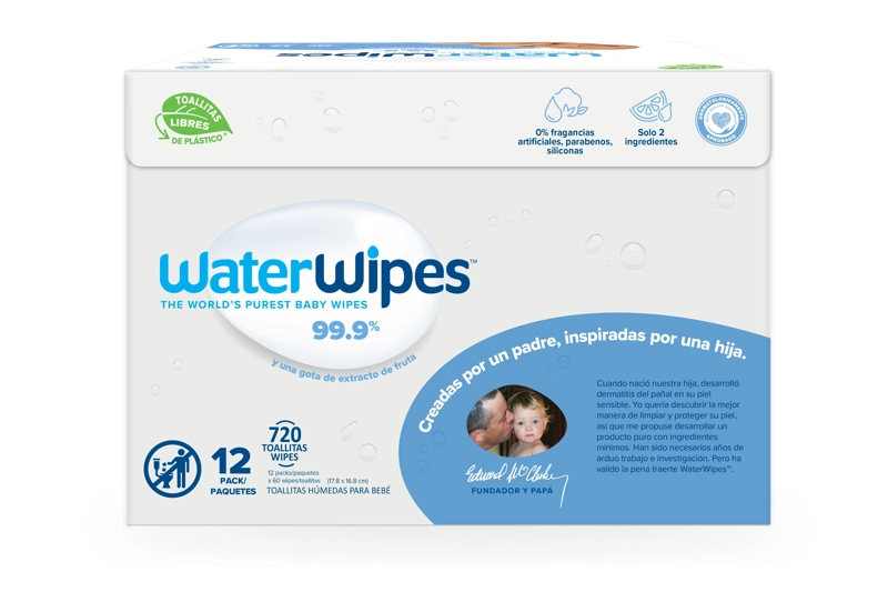 TOALLITAS HUMEDAS WATERWIPES - CAJA (12X60UNID) - 2
