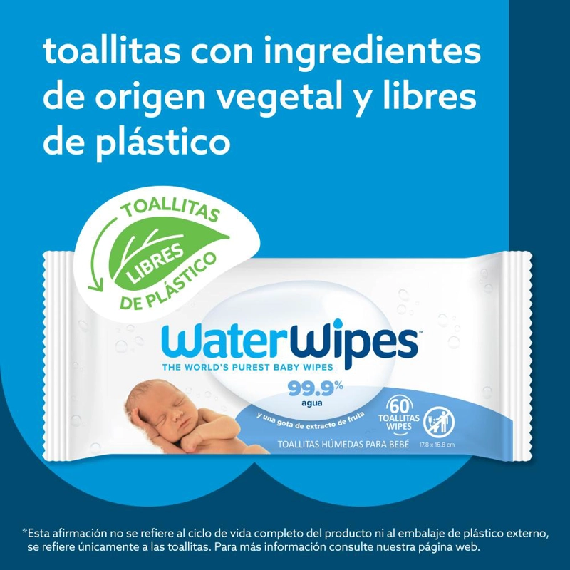 TOALLITAS HUMEDAS WATERWIPES - CAJA (12X60UNID) - 3