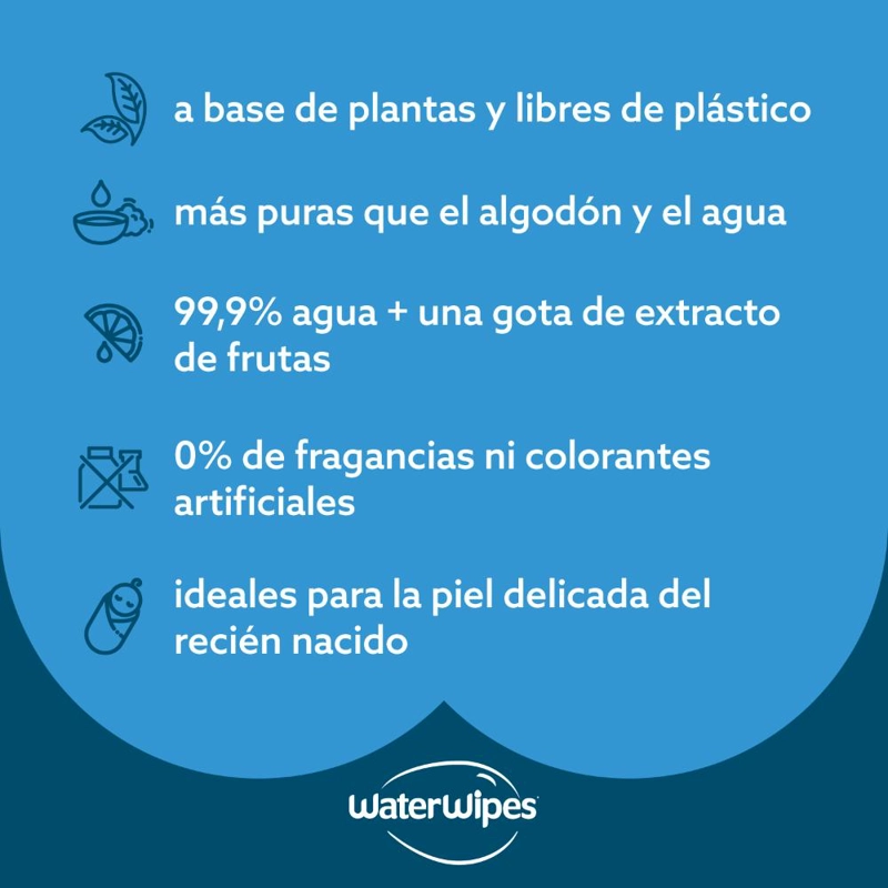 TOALLITAS HUMEDAS WATERWIPES - CAJA (12X60UNID) - 7