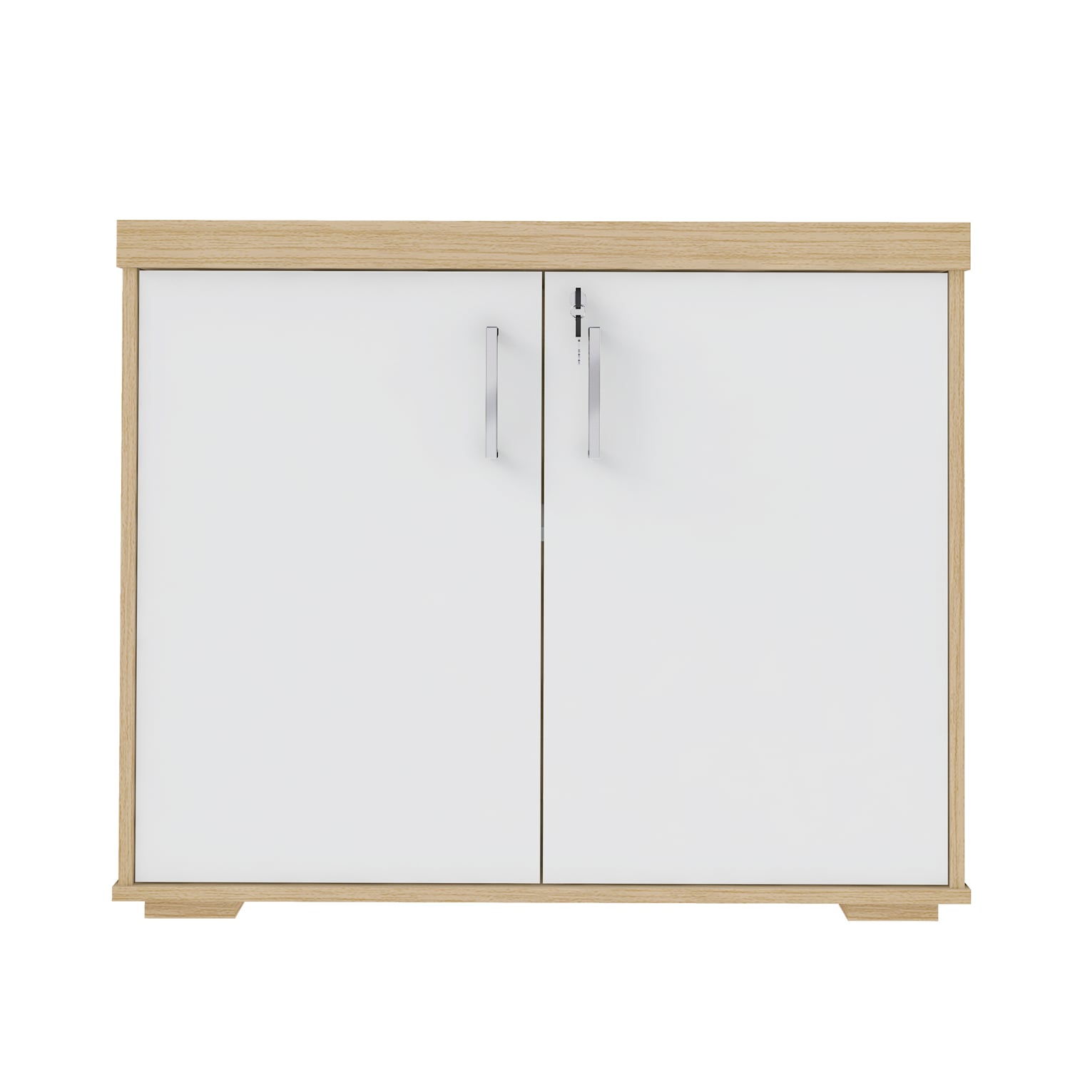 ESTANTE ORGANIZADOR DELUX BLANCO CON ROBLE - 1