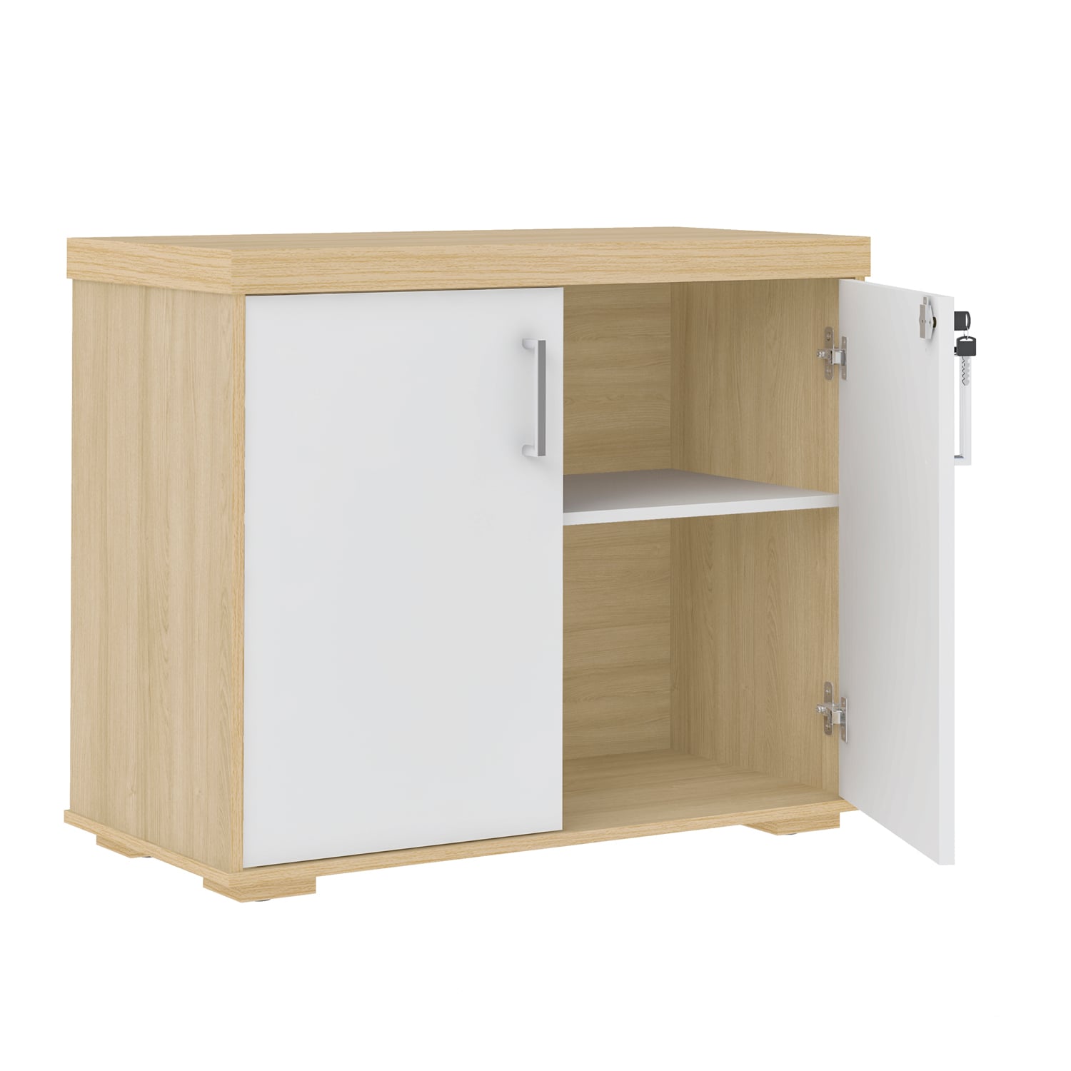 ESTANTE ORGANIZADOR DELUX BLANCO CON ROBLE - 4