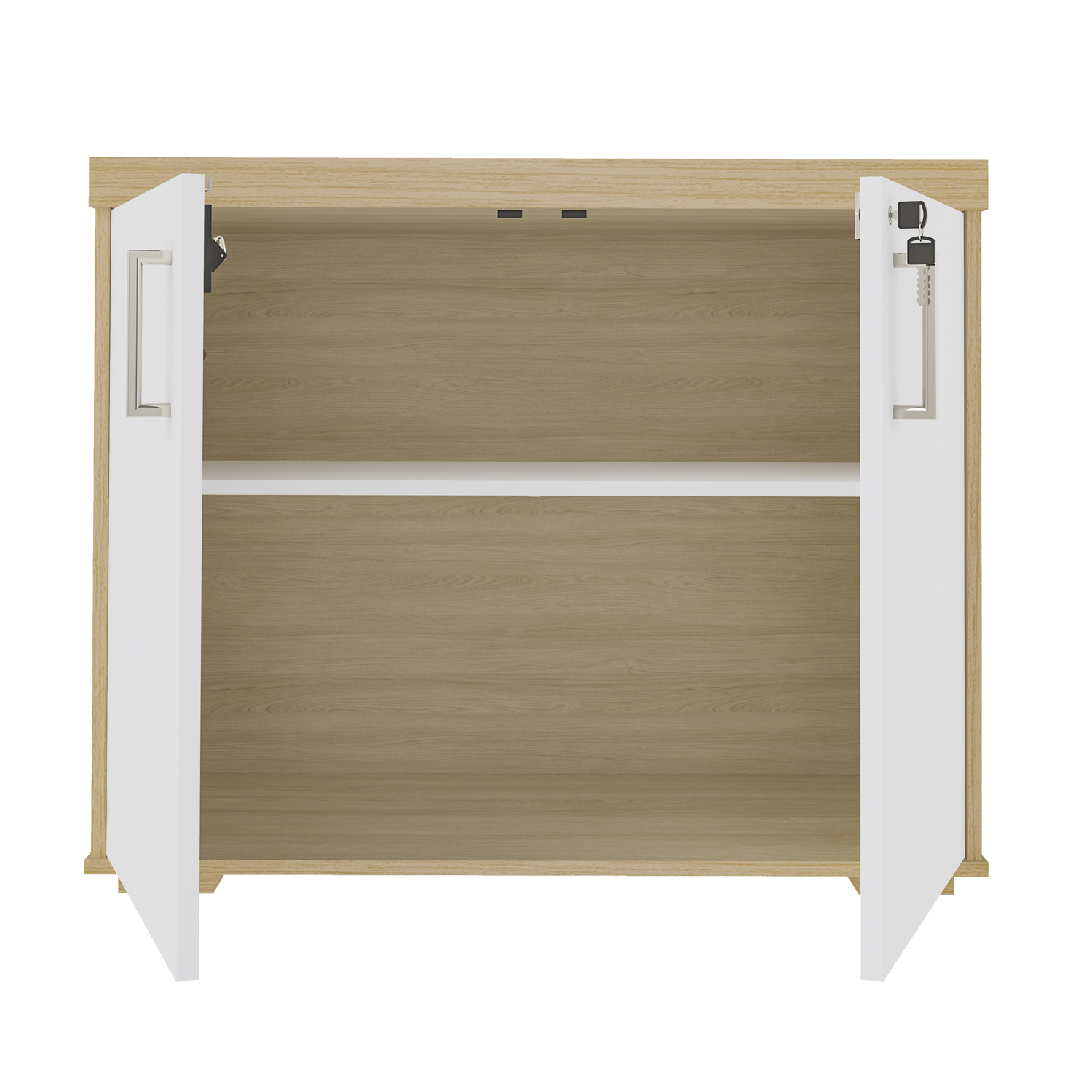 ESTANTE ORGANIZADOR DELUX BLANCO CON ROBLE - 6