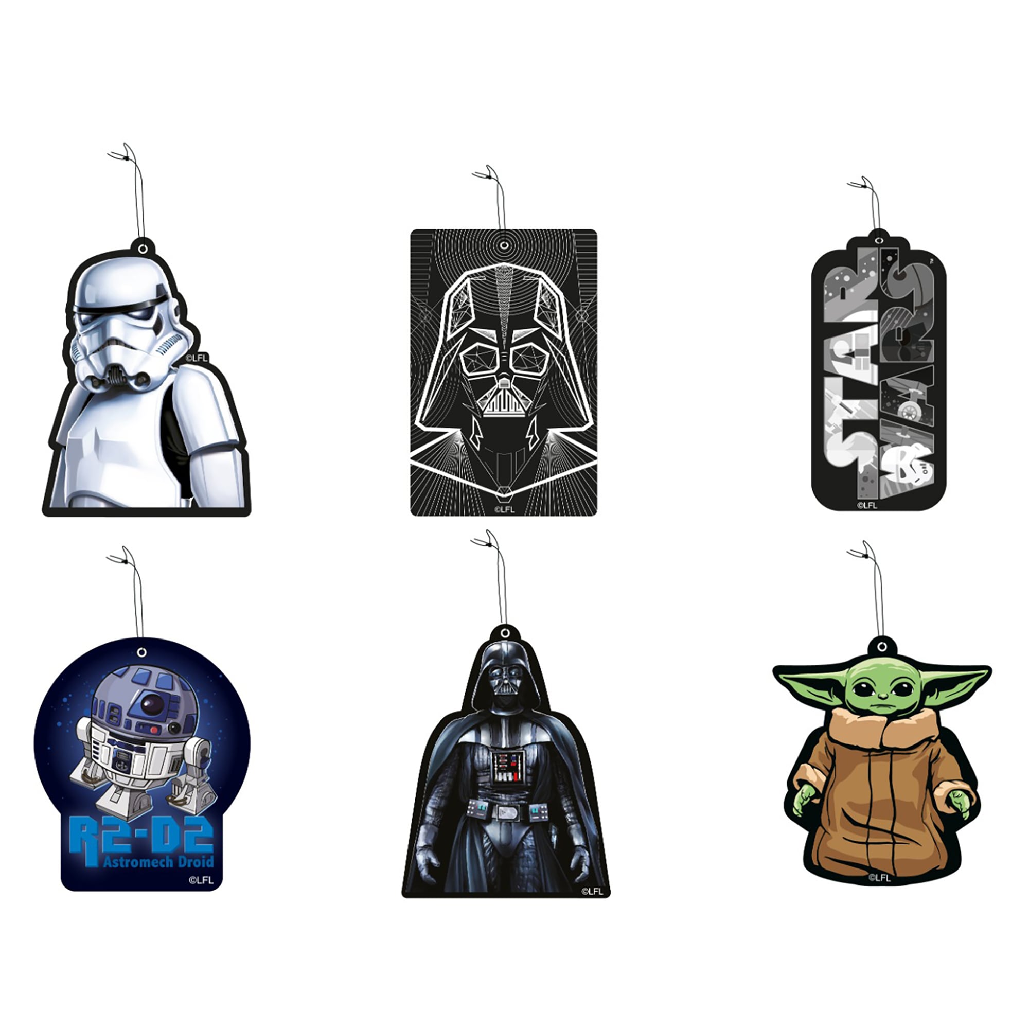 PACK 60 UNDS AROMATIZANTES DE AUTO STAR WARS - 1