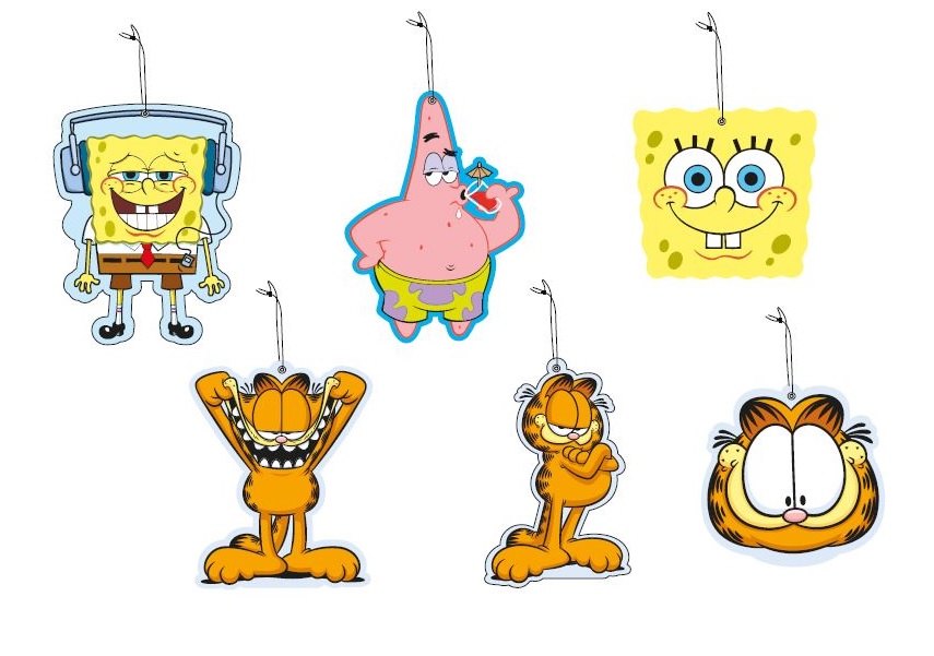 PACK 60 UNDS AROMATIZANTES DE AUTO NICKELODEON - 1