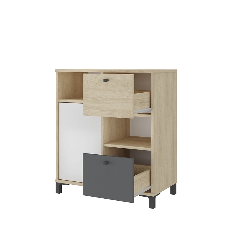 ESTANTE OFICINA CAJONES NORDIK MADERA - 5