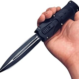 CUCHILLO NAVAJA AUTOMATICA RETRACTIL HORIZONTAL 21 CM - 1