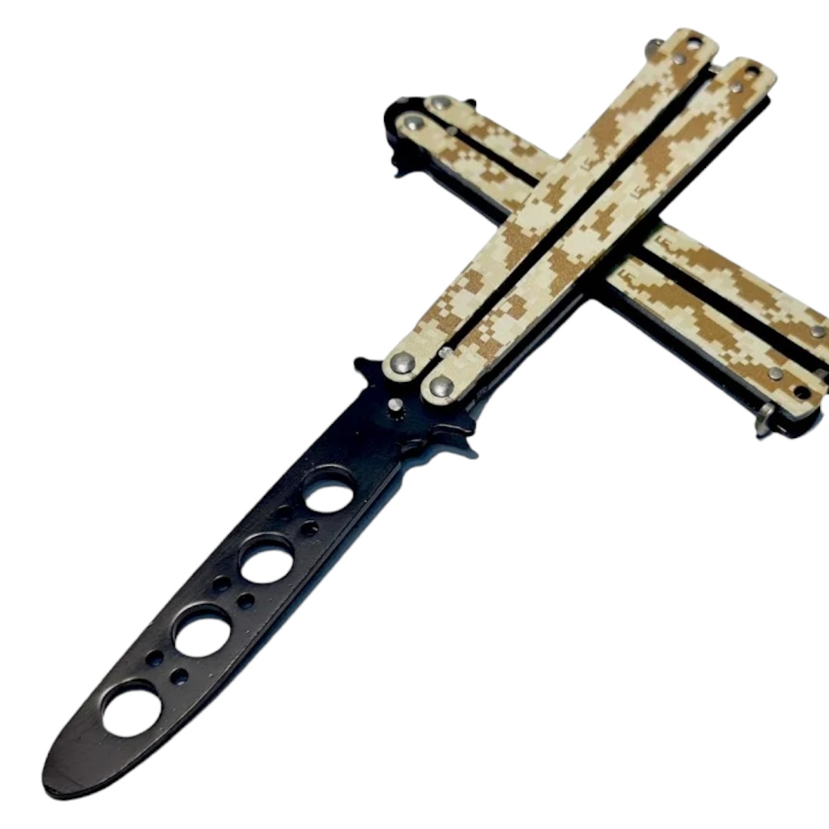 NAVAJA INVENCIBLE MARIPOSA PROFESIONAL ENTRENAMIENTO PIXEL AM23 ACERO - 1