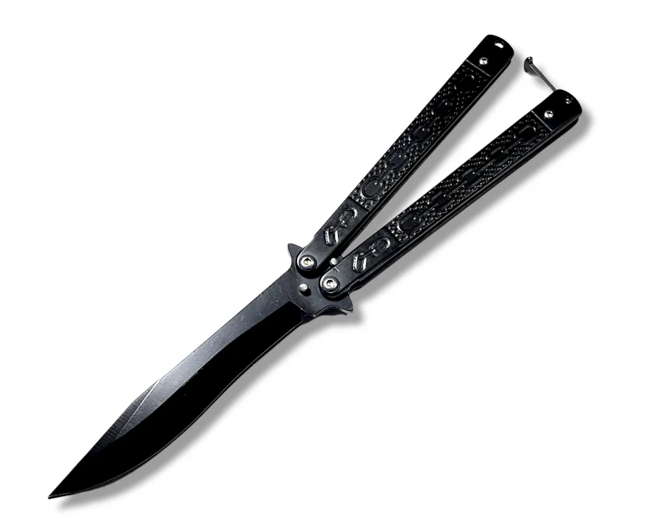 NAVAJA INVENCIBLE MARIPOSA BLACK CHAIN CON FUNDA AL59 ACERO - 2