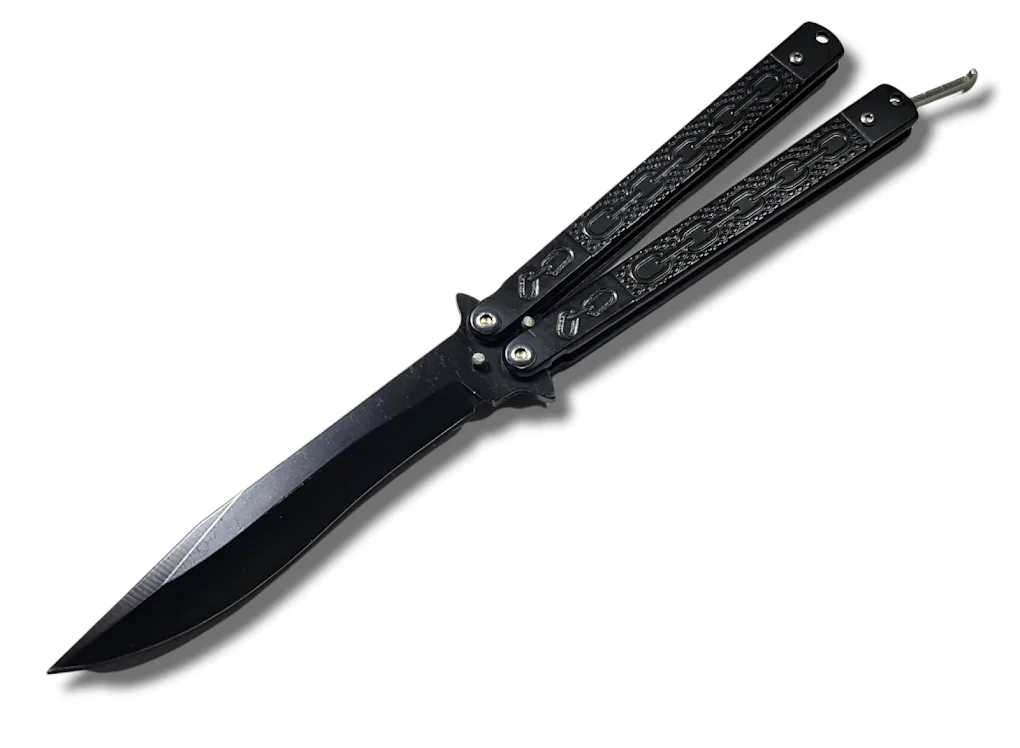 NAVAJA INVENCIBLE MARIPOSA BLACK CHAIN CON FUNDA AL59 ACERO - 3