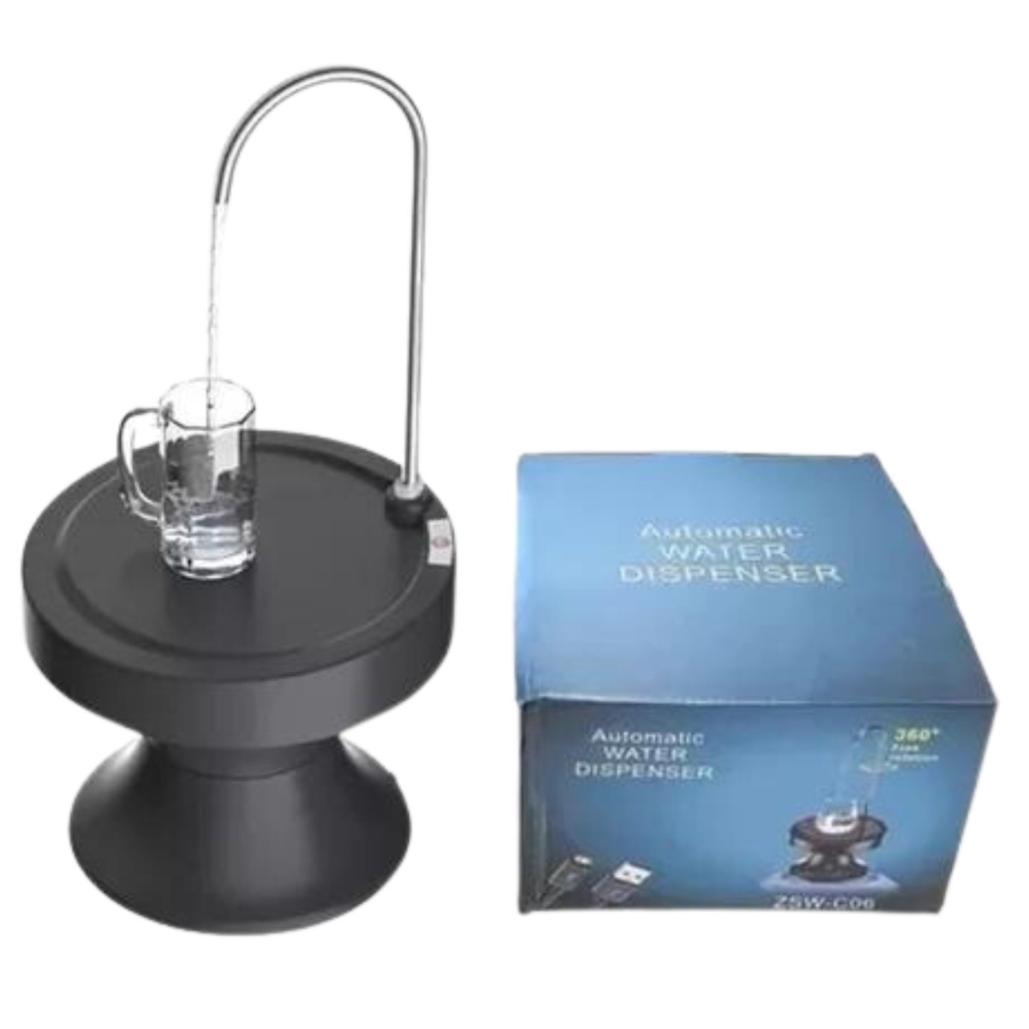 DISPENSADOR AGUA ELECTRICO BASE RECARGABLE BOMBA MX45 - 4