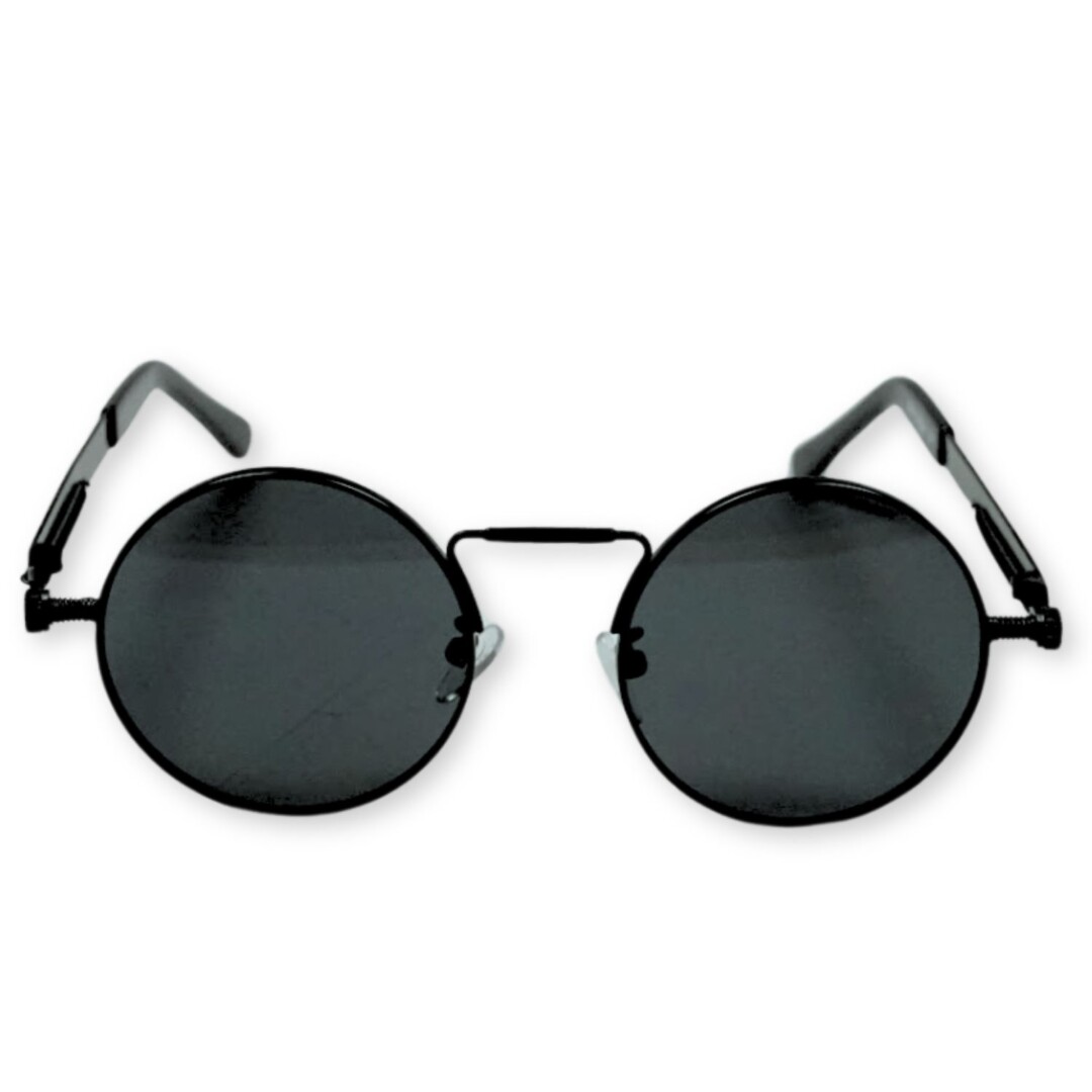 LENTES DE SOL RETRO PUNK LENNON BLACK + ESTUCHE MY06 - 1