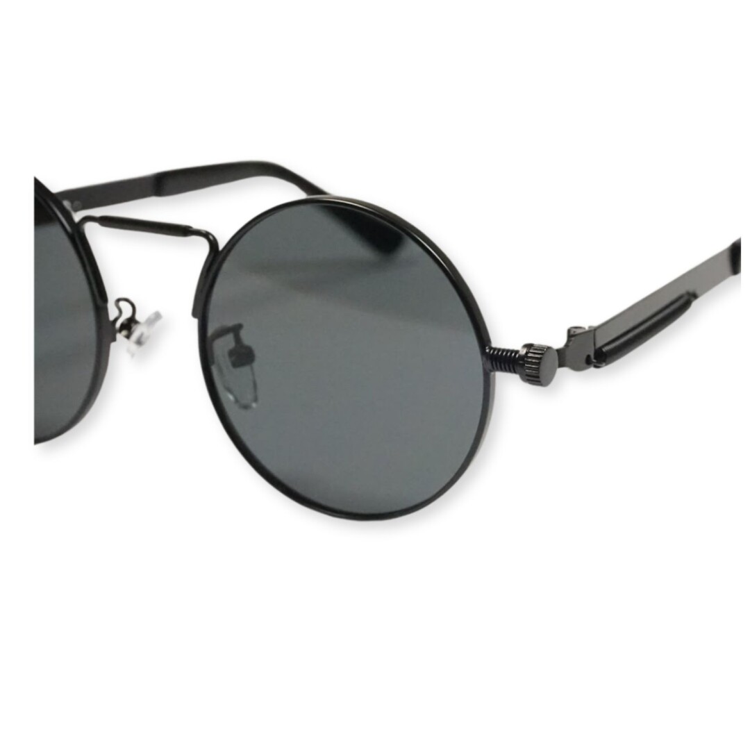 LENTES DE SOL RETRO PUNK LENNON BLACK + ESTUCHE MY06 - 3