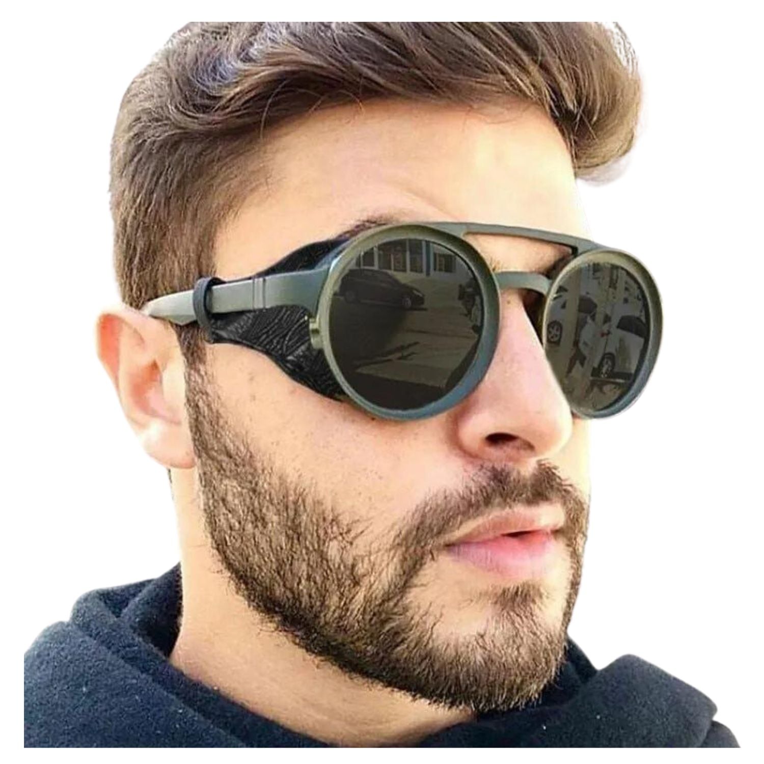 LENTES STEAMPUNK RETRO CLASSIC PILOT + ESTUCHE UV400 MX49 - 3