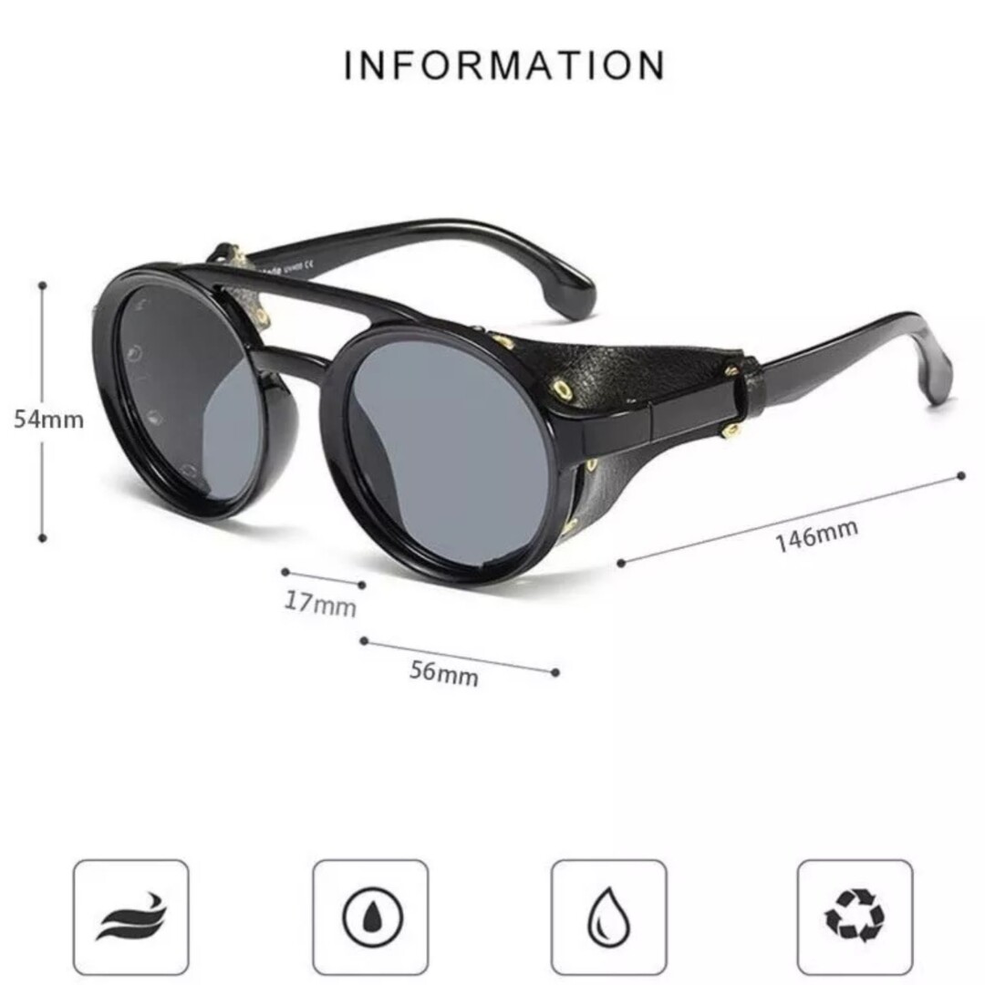 LENTES STEAMPUNK BLUE SKY + ESTUCHE MY01 - 5