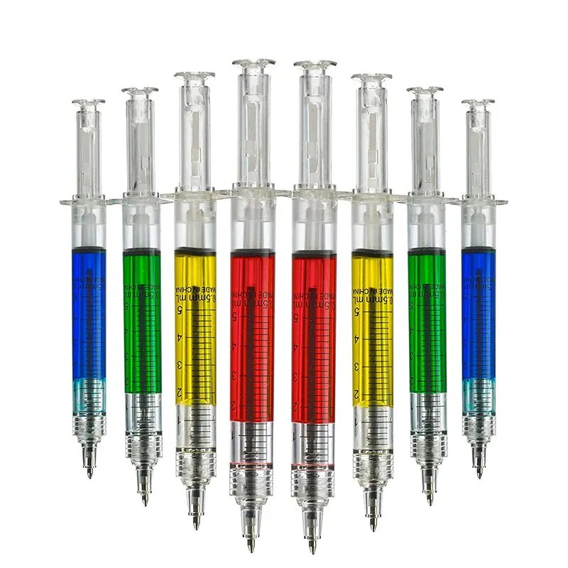 SET X12 LÁPICES JERINGA INVENCIBLE KINESEOLOGO MEDICO ENFERMERA AA06 - 1