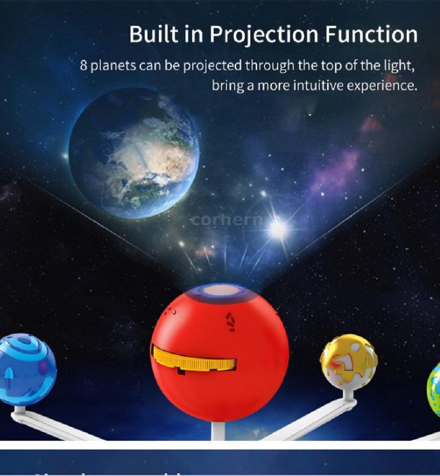 SISTEMA SOLAR EDUCACIONAL INVENCIBLE ARMABLE CON PROYECTOR AL91 - 6