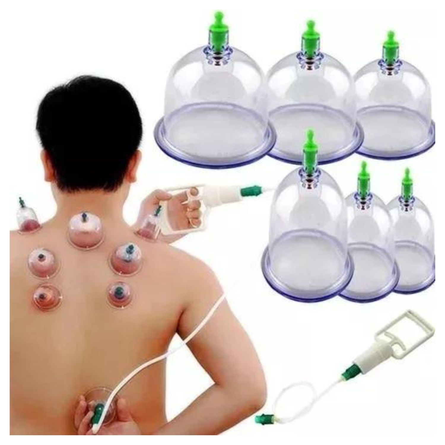 12 VENTOSAS SUCCION MASAJES MICROCIRCULACIÓN AM10 - 1