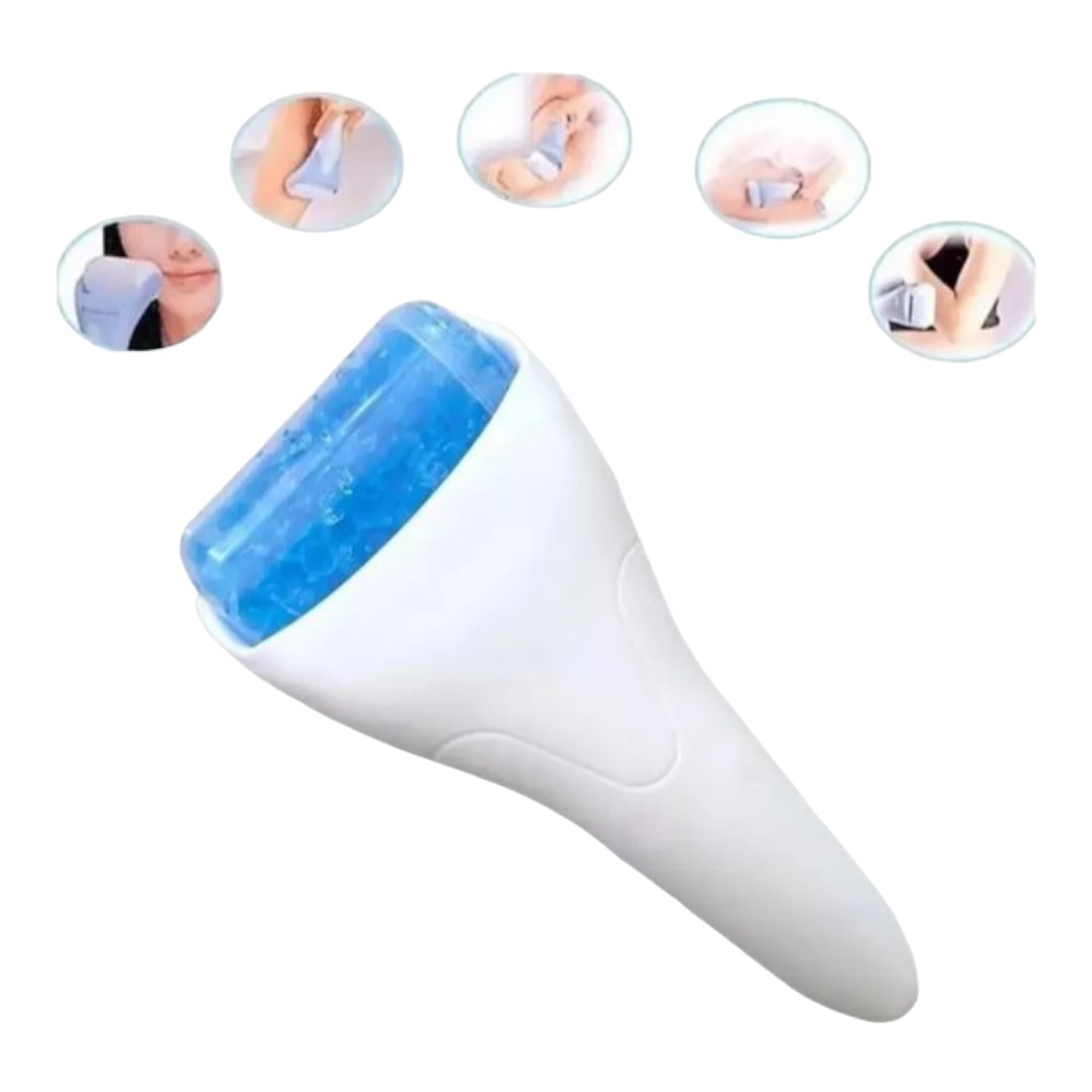 RODILLO INVENCIBLE MASAJE TONIFICACION FACIAL GEL FRÍO ICE ROLLER AK92 - 2