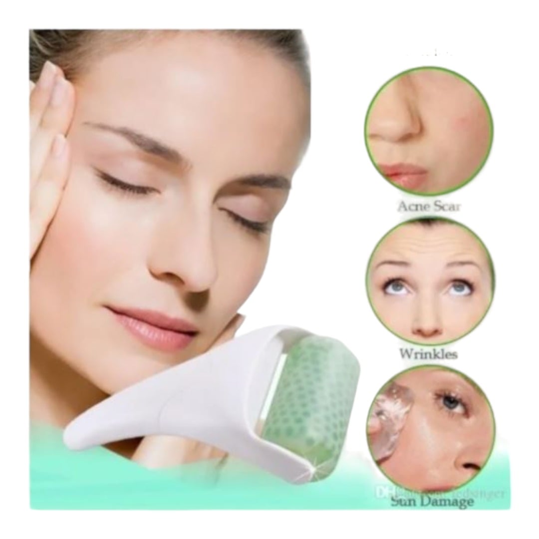 RODILLO INVENCIBLE MASAJE TONIFICACION FACIAL GEL FRÍO ICE ROLLER AK92 - 8