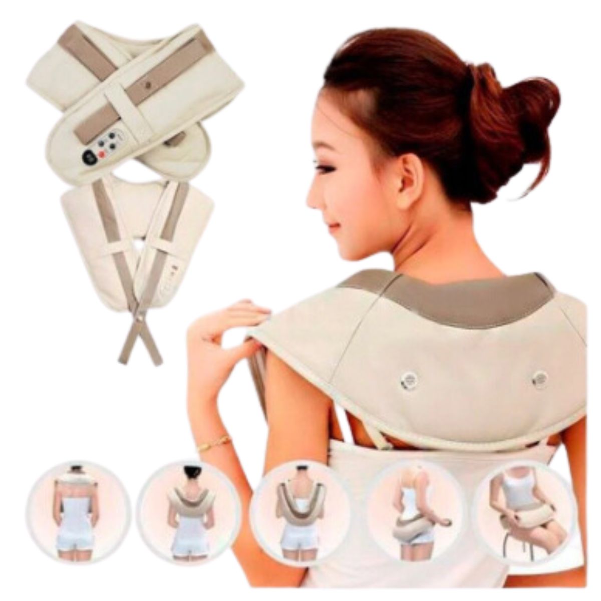 MASAJEADOR INVENCIBLE CERVICAL CUELLO HOMBROS 10 MODOS TAIKO NA97 - 4