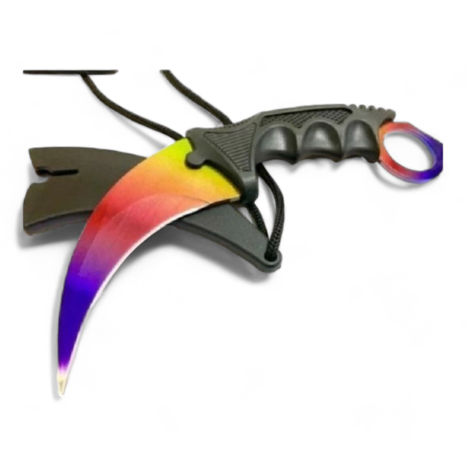 NAVAJA INVENCIBLE KARAMBIT STRIKE RAINBOW AN70 ACERO - 3
