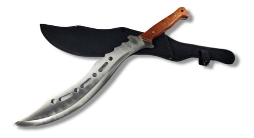 CUCHILLO INVENCIBLE KUKRI CORVO CATFISH SUPERVIVENCIA FUNDA AM01 ACERO - 1
