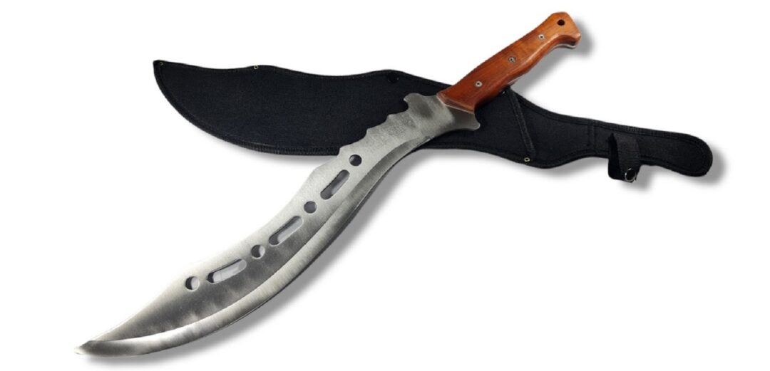 CUCHILLO INVENCIBLE KUKRI CORVO CATFISH SUPERVIVENCIA FUNDA AM01 ACERO - 5