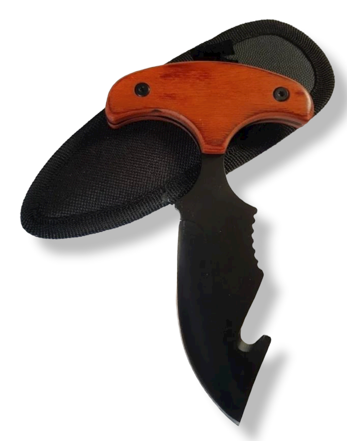 CUCHILLO INVENCIBLE MINI DAGA TÁCTICO ELEPHANT CON FORRO AF80 ACERO - 1