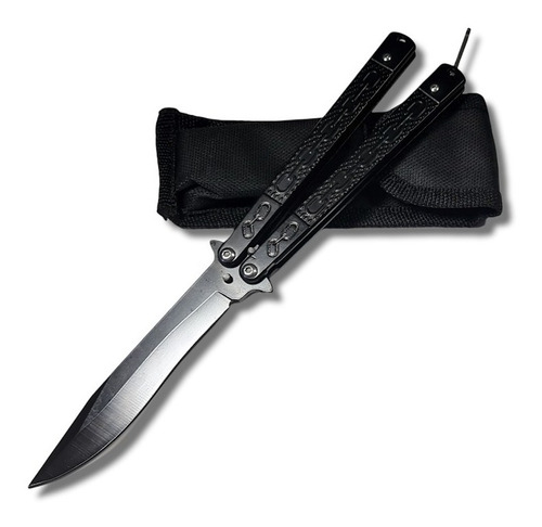 NAVAJA INVENCIBLE MARIPOSA BLACK CHAIN CON FUNDA AL59 ACERO - 1