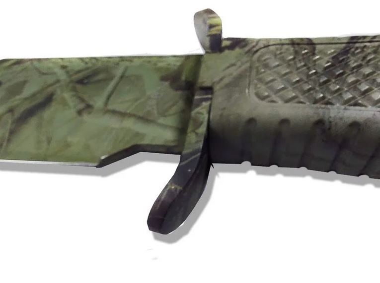 CUCHILLO INVENCIBLE MILITAR SUPERVICENCIA CAMUFLADO DESTROYAI87 ACERO - 2