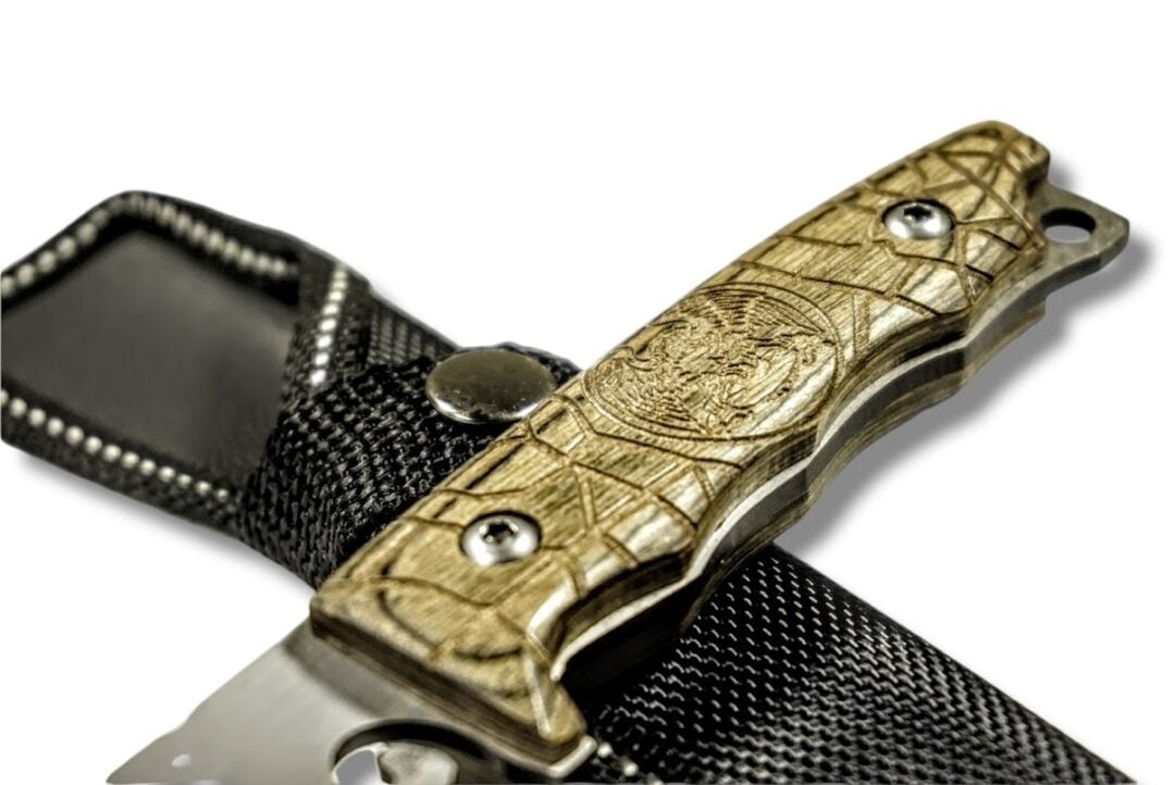 CUCHILLO SUPERVIVENCIA MEDIA MANGA EAGLE WOOD AL69 - 2
