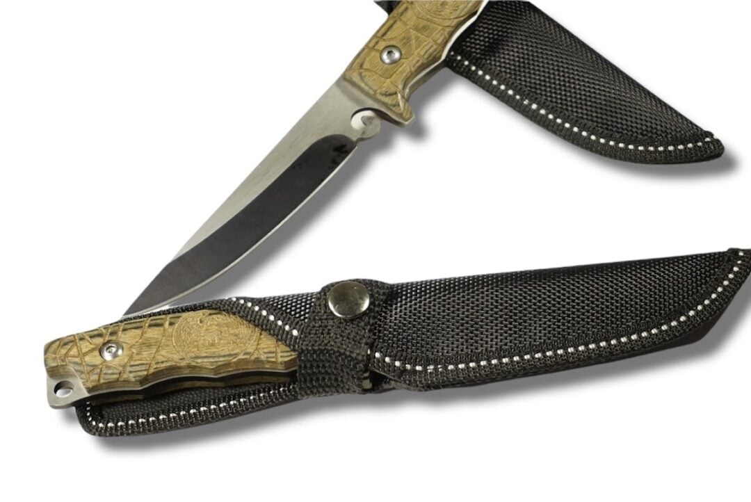 CUCHILLO SUPERVIVENCIA MEDIA MANGA EAGLE WOOD AL69 - 3