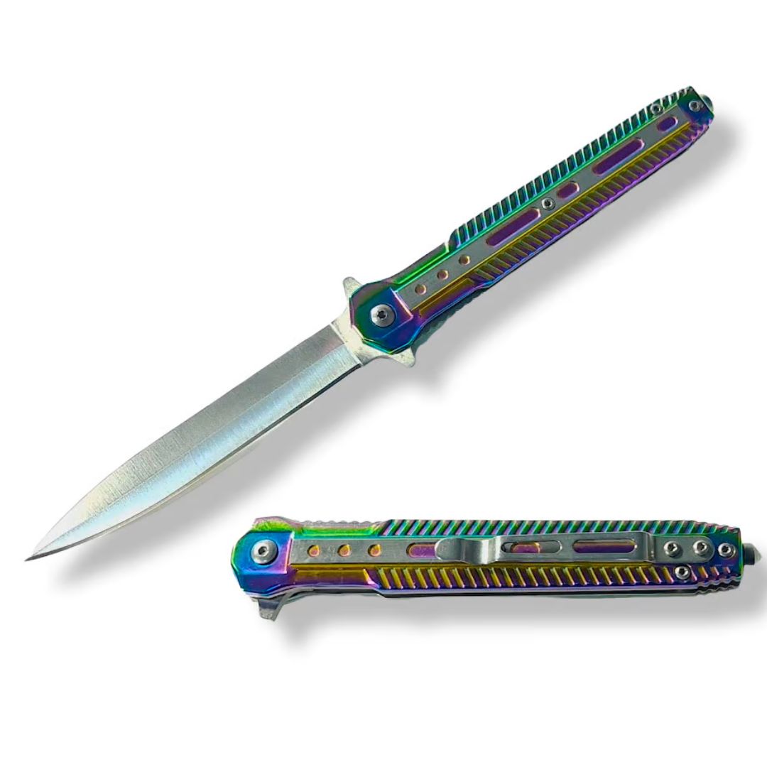 NAVAJA INVENCIBLE ESTILETO TORNASOL GRAND FATHER 24 CMS AK19 ACERO - 2