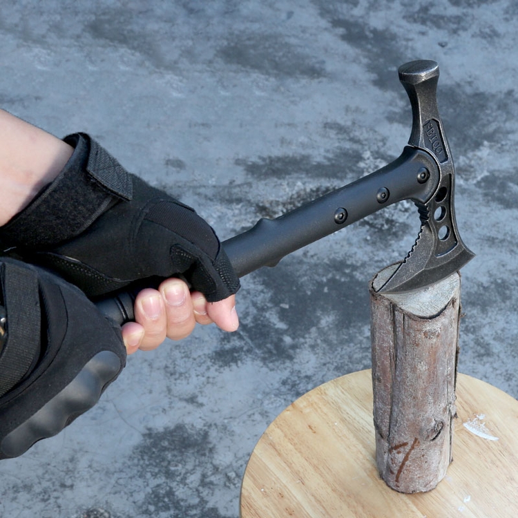HUIWILL INVENCIBLE HACHA / MARTILLO TÁCTICA TOMAHAWK CON FUNDA AE39 ACERO - 3