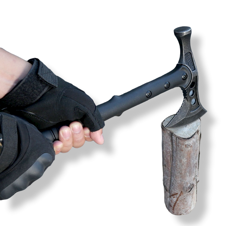 HUIWILL INVENCIBLE HACHA / MARTILLO TÁCTICA TOMAHAWK CON FUNDA AE39 ACERO - 4