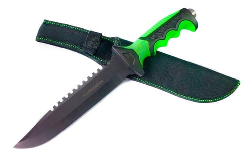 CUCHILLO INVENCIBLE SUPERVIVENCIA BLACK BLADE 440 AG58 ACERO INOXIDABLE - 1
