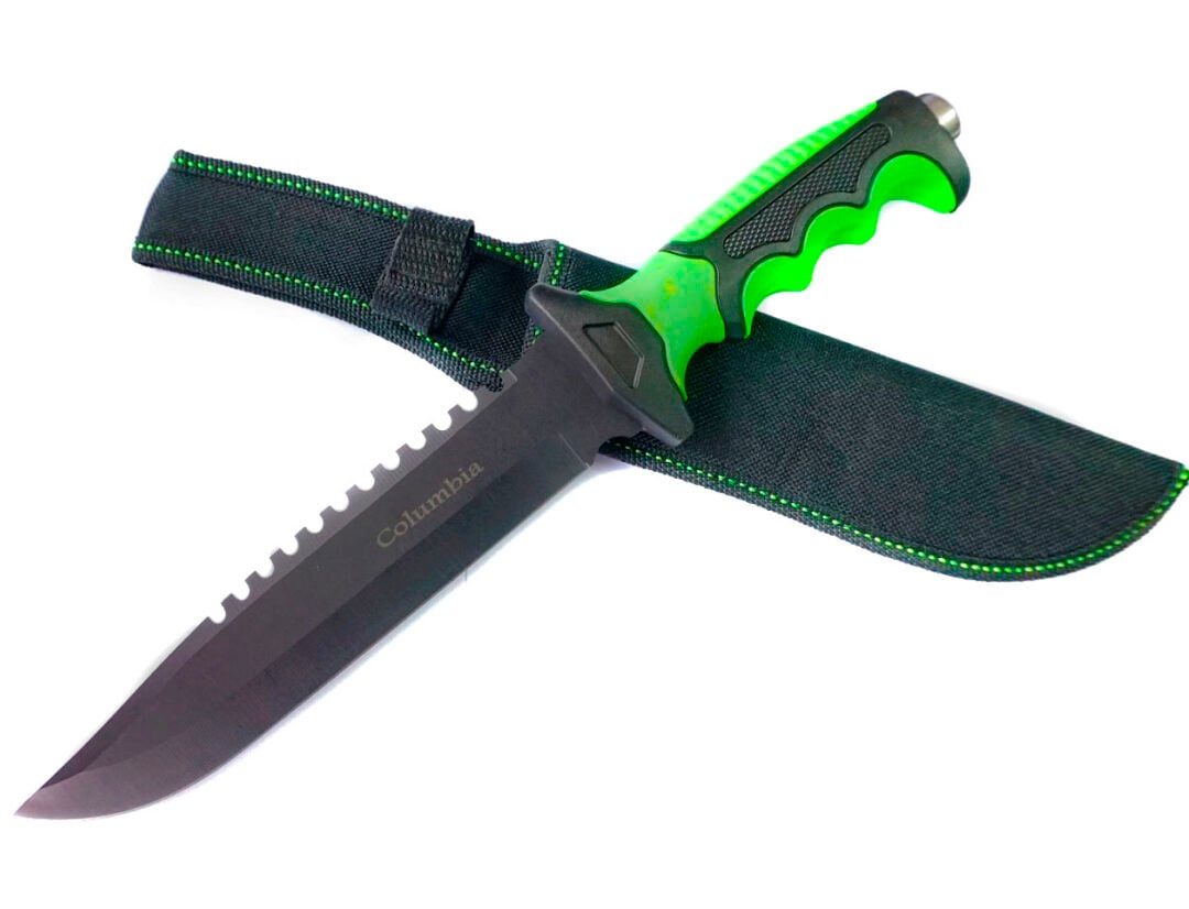 CUCHILLO INVENCIBLE SUPERVIVENCIA BLACK BLADE 440 AG58 ACERO INOXIDABLE - 2