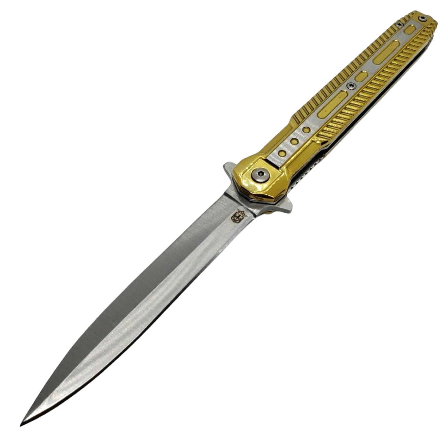 NAVAJA INVENCIBLE ESTILETO GOLD SPRING TEMPLADO CR7 MZ70 ACERO - 2