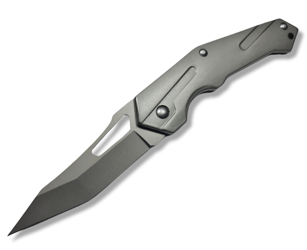 NAVAJA INVENCIBLE TITANIUM CORTAPLUMA ASISTIDA AL36 ACERO - 1