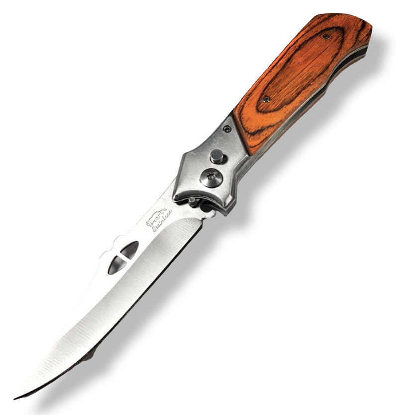 NAVAJA INVENCIBLE CAMPING CACERÍA MIMETIC WOOD AH35 ACERO - 1