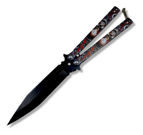 NAVAJA INVENCIBLE MARIPOSA ENTRENAMIENTO BLACK SKULL AL43 ACERO - 1