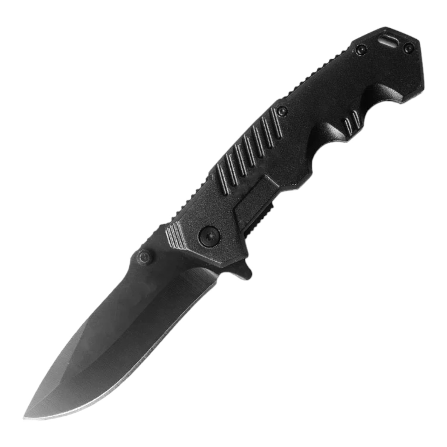 CUCHILLO INVENCIBLE TÁCTICO SUPERVIVENCIA CORTAPLUMA BLACK SABLE AA71 ACERO - 3