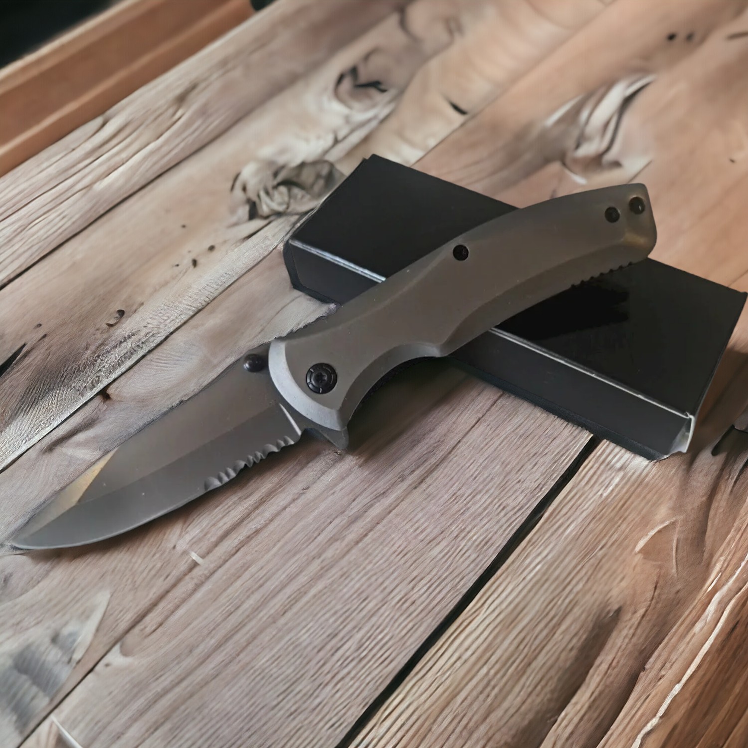 CUCHILLO INVENCIBLE SUPERVIVENCIA SHELL PLATINUN AM77 ACERO - 1