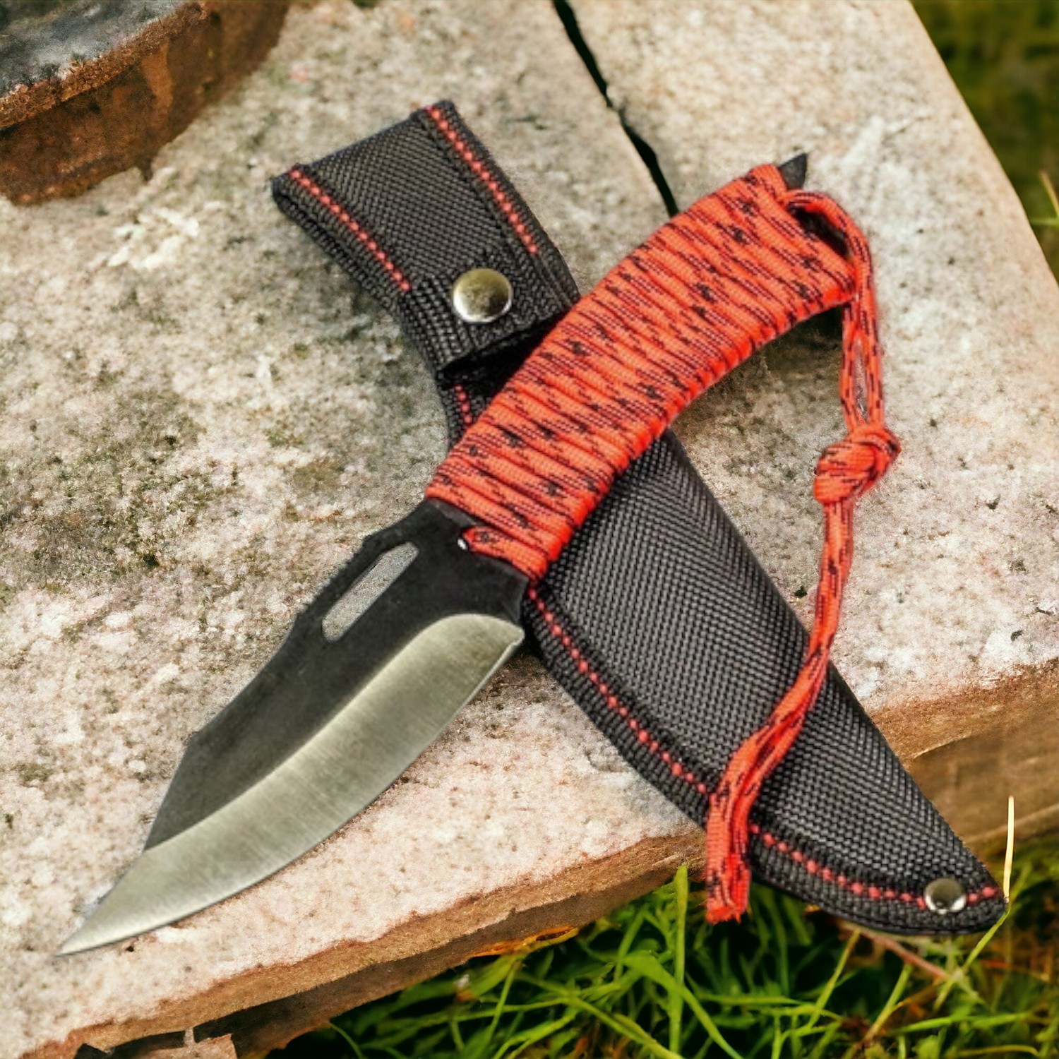 CUCHILLO INVENCIBLE SUPERVIVENCIA MEDIA MANGA RED CORVE AL68 ACERO - 1