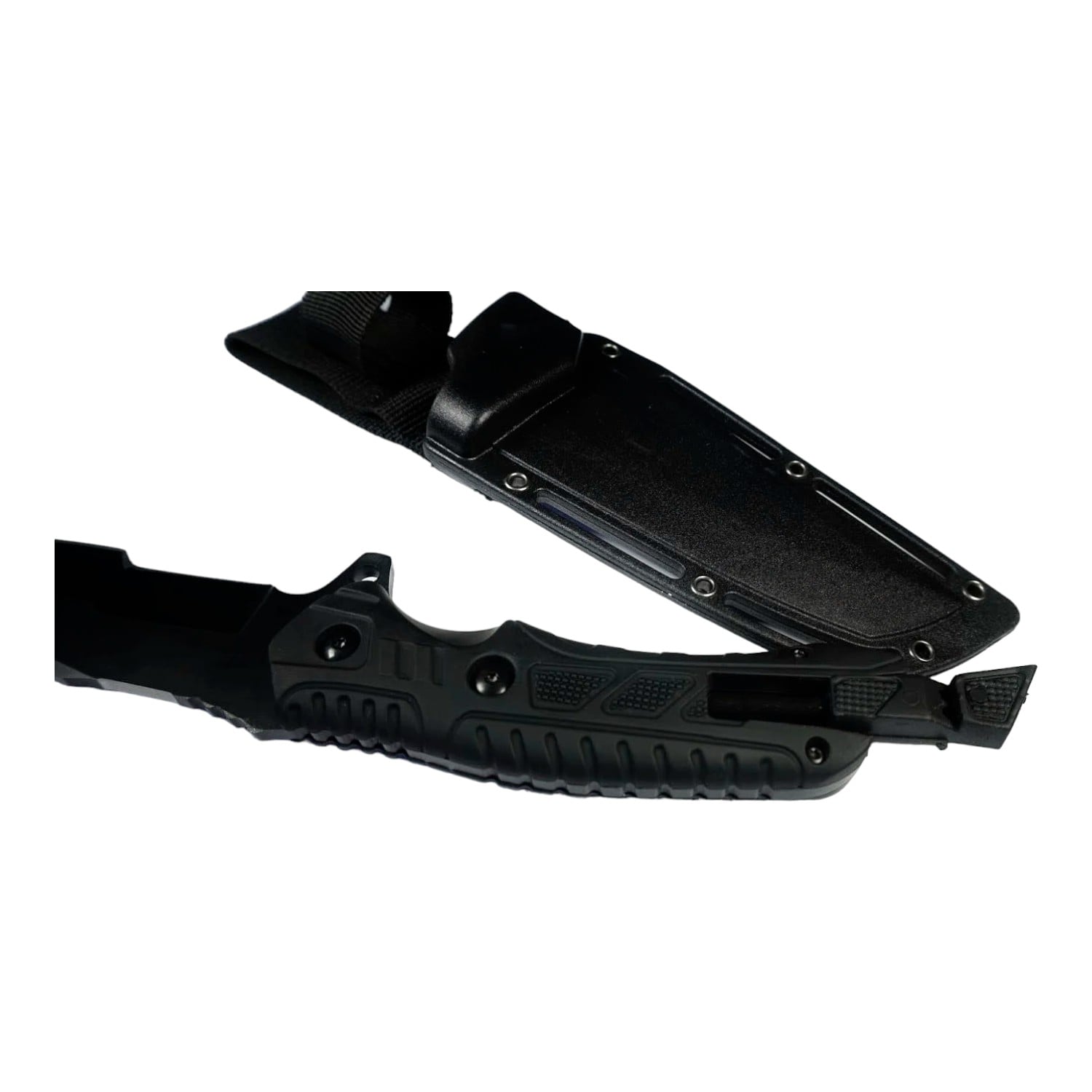 CUCHILLO INVENCIBLE TÁCTICO CAZA PESCA DEVIL OPS SILBATO AI92 ACERO - 5