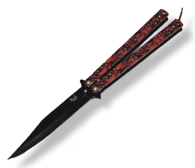 NAVAJA INVENCIBLE MARIPOSA PROFESIONAL RED ZOMBIE AM41 ACERO - 1